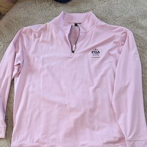 Footjoy pink golf Quarter-Zip Pullover